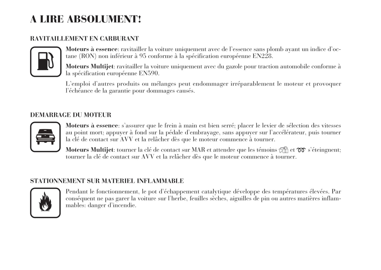 2006-2011 Lancia Ypsilon Owner's Manual | French