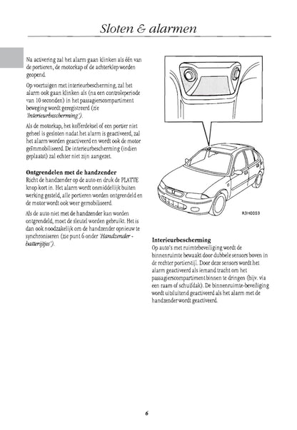 1996-1999 Rover 200 Serie Bedienungsanleitung | Niederländisch