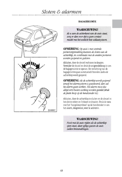 1996-1999 Rover 200 Serie Owner's Manual | Dutch