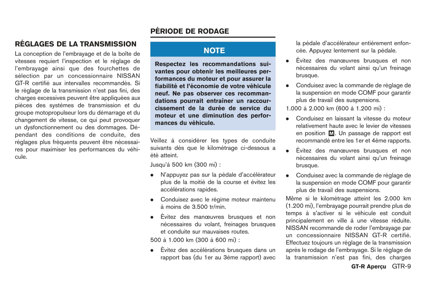 2015 Nissan GT-R Owner's Manual | French