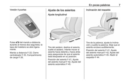 2015-2018 Opel Astra/Astra GTC Owner's Manual | Spanish