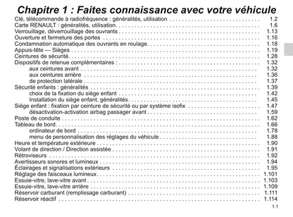 2019-2020 Renault Scénic Gebruikershandleiding | Frans