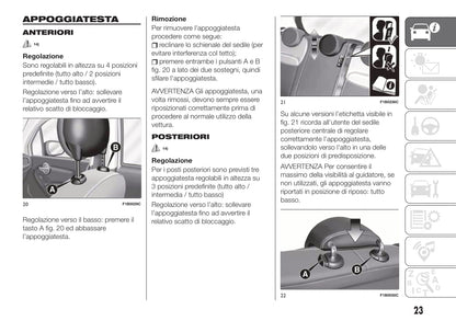 2018-2020 Fiat 500X Libertto Gebruikershandleiding | Italiaans