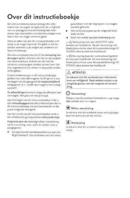 2005-2011 Volkswagen Fox Gebruikershandleiding | Nederlands