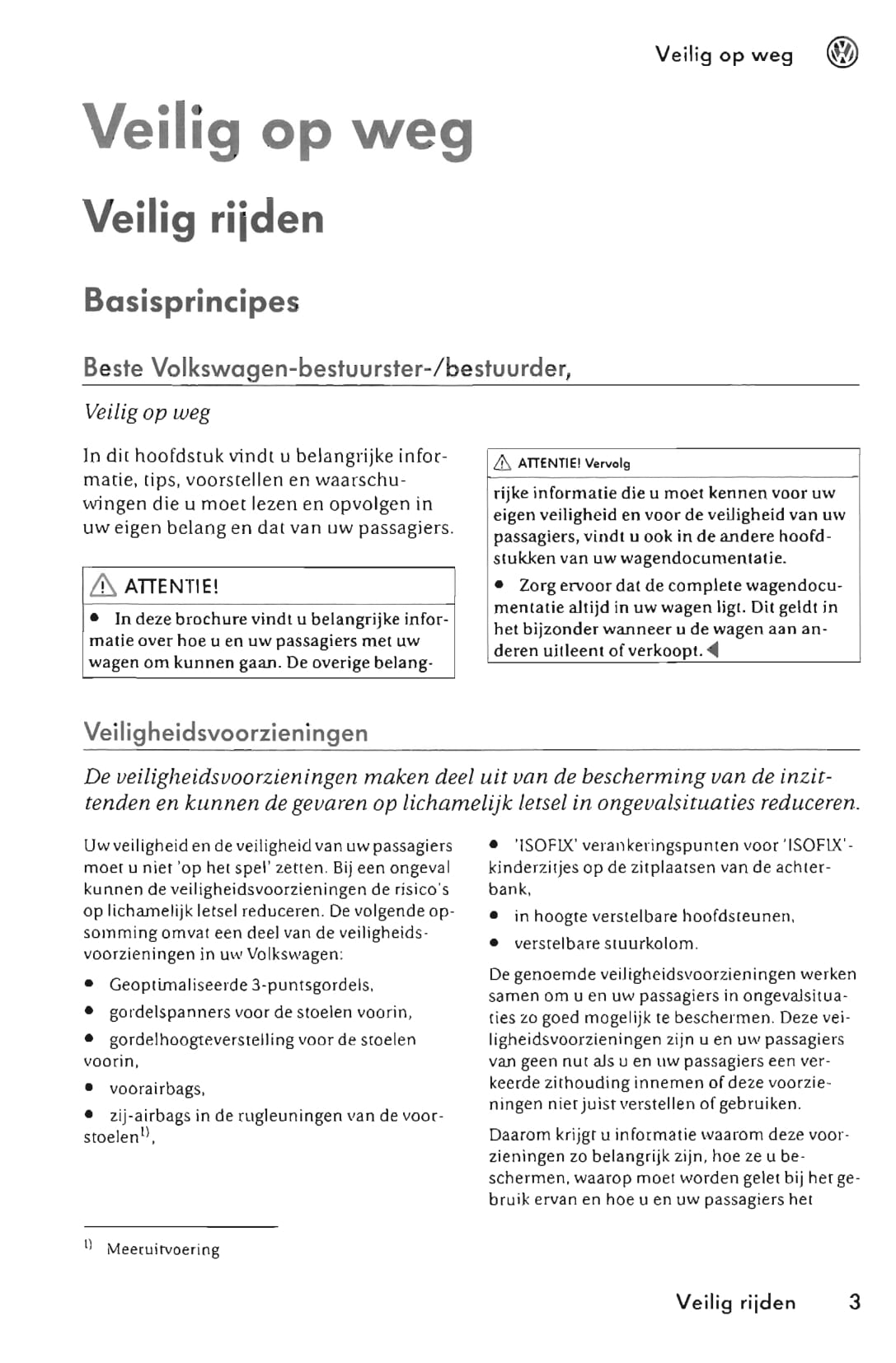 2005-2011 Volkswagen Fox Gebruikershandleiding | Nederlands