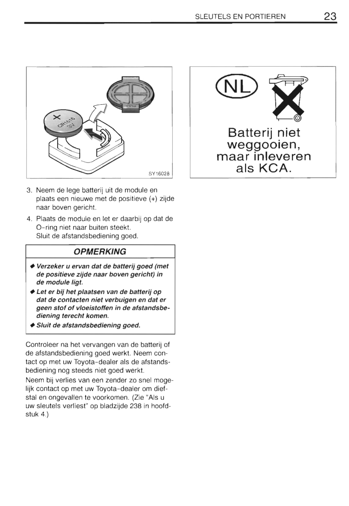 2000-2001 Toyota Yaris Verso Gebruikershandleiding | Nederlands