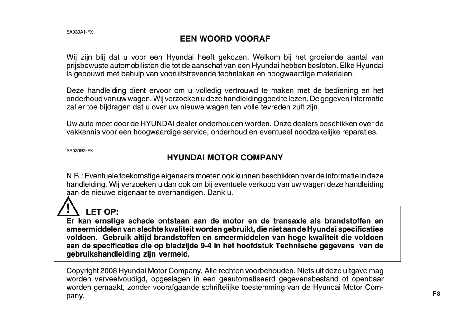 2008-2009 Hyundai Tucson Gebruikershandleiding | Nederlands