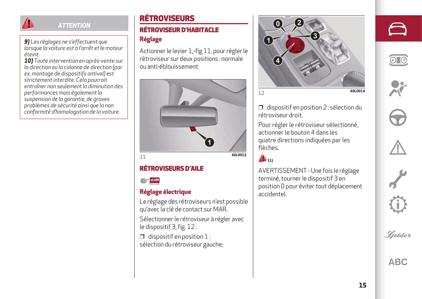 2013-2023 Alfa Romeo 4C Owner's Manual | French