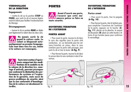 2004-2007 Alfa Romeo GT Owner's Manual | French