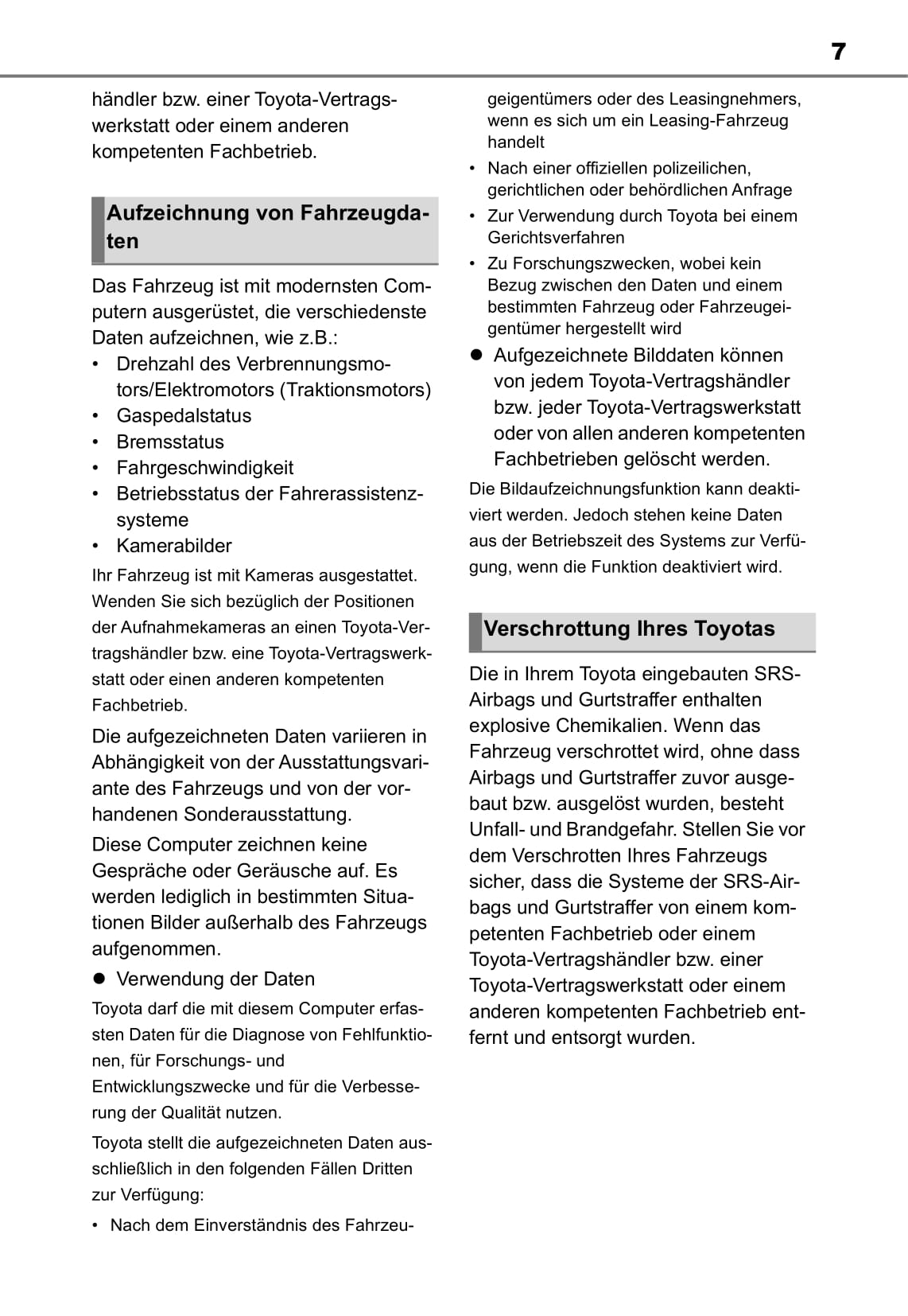 2020-2023 Toyota Yaris Gebruikershandleiding | Duits