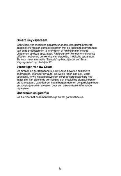2005-2008 Lexus GS 300/GS 430 Gebruikershandleiding | Nederlands