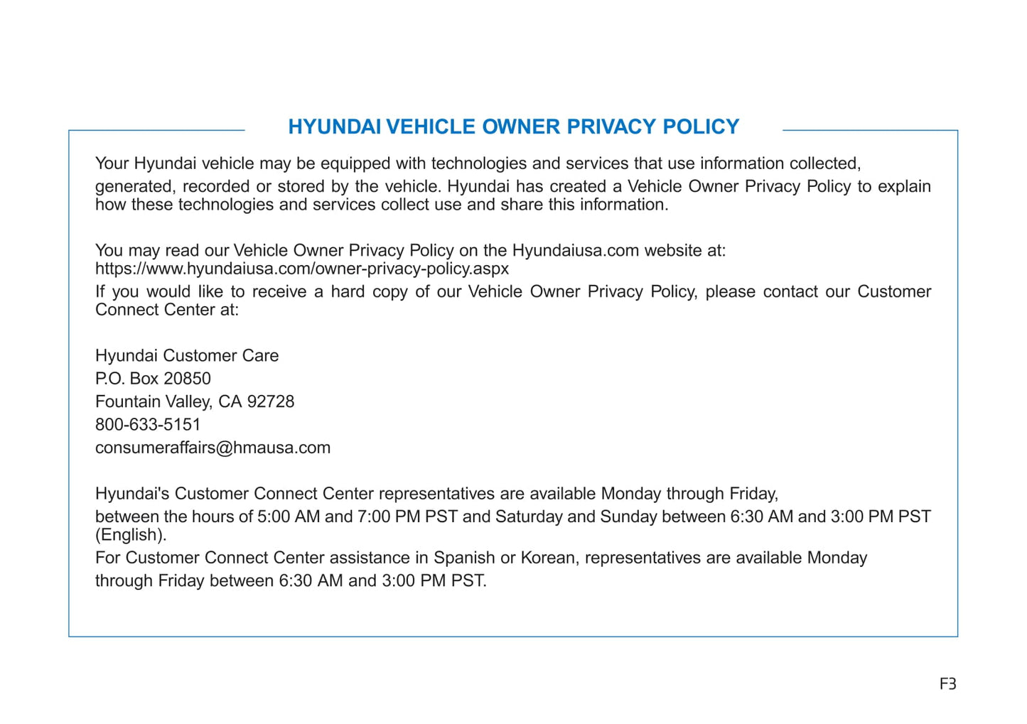 2018-2020 Hyundai Kona Gebruikershandleiding | Engels