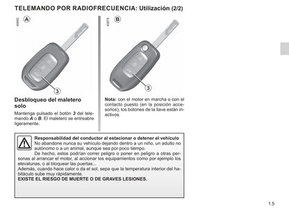 2019-2020 Renault Twingo Owner's Manual | Spanish