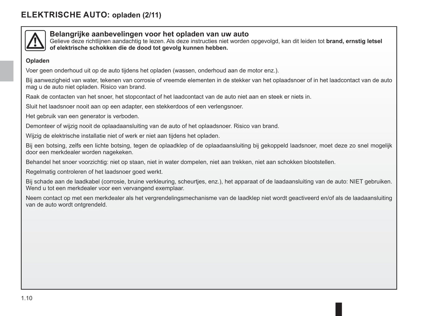 2021-2022 Dacia Spring Electric Owner's Manual | Dutch