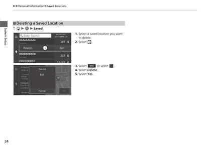 Honda Civic Sedan Navigation Owner's Manual 2019