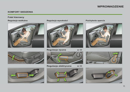 2012-2013 Peugeot 308 Owner's Manual | Polish