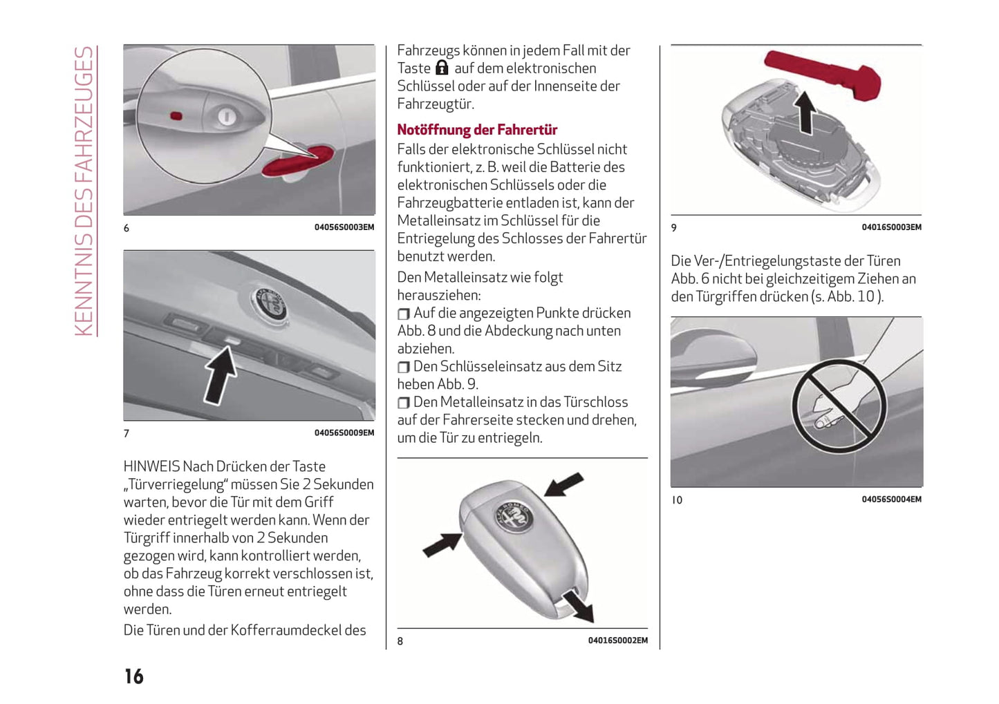 2018-2019 Alfa Romeo Giulia Owner's Manual | German