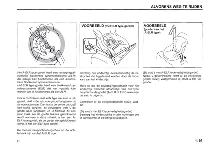 2000-2003 Suzuki Wagon R+ Owner's Manual | Dutch
