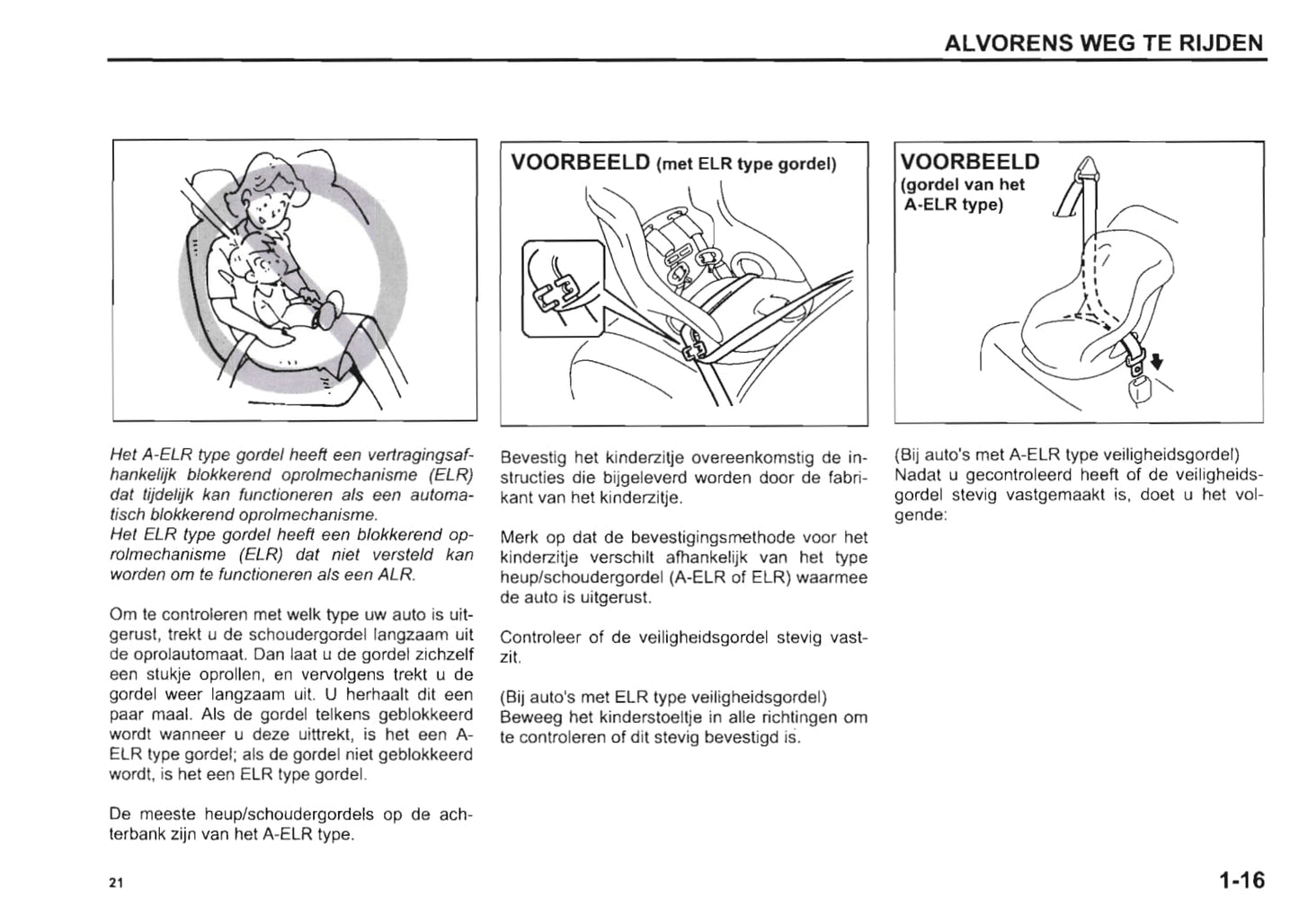2000-2001 Suzuki Wagon R+ Owner's Manual | Dutch