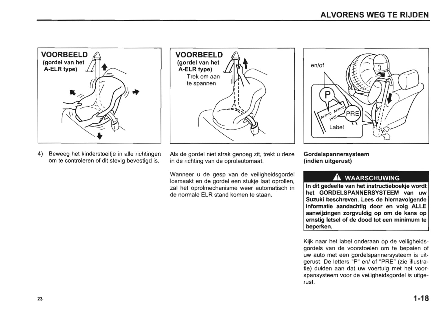 2000-2003 Suzuki Wagon R+ Owner's Manual | Dutch