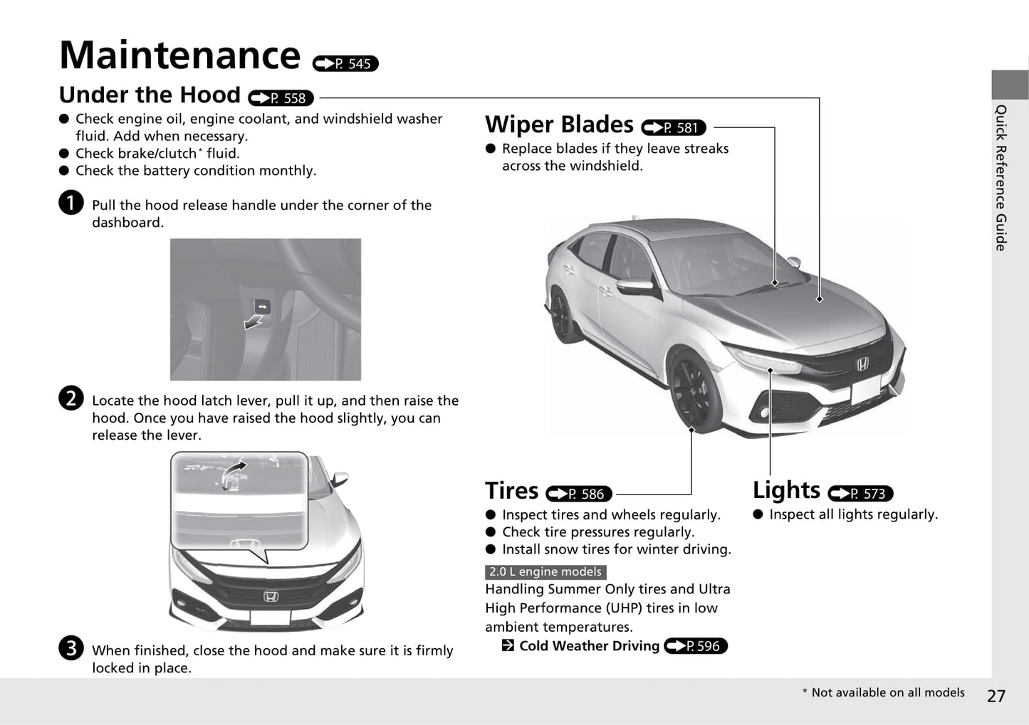 2017 Honda Civic Hatchback Owner's Manual | English