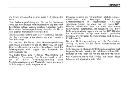 2004-2007 Kia Cerato Owner's Manual | German