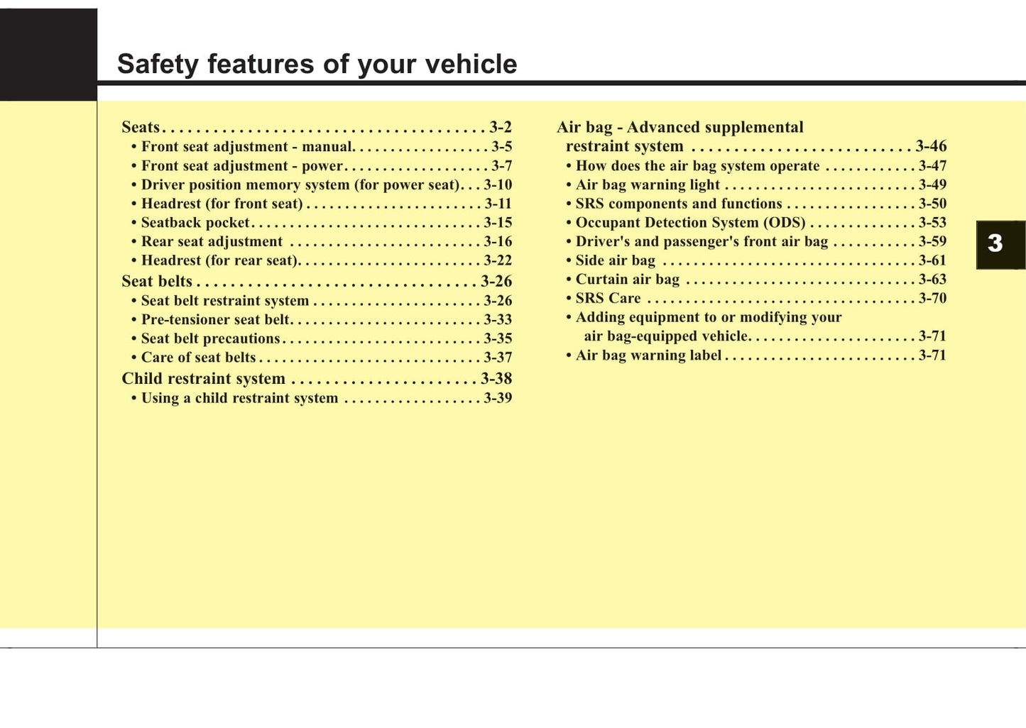 2019 Kia Sorento Owner's Manual | English