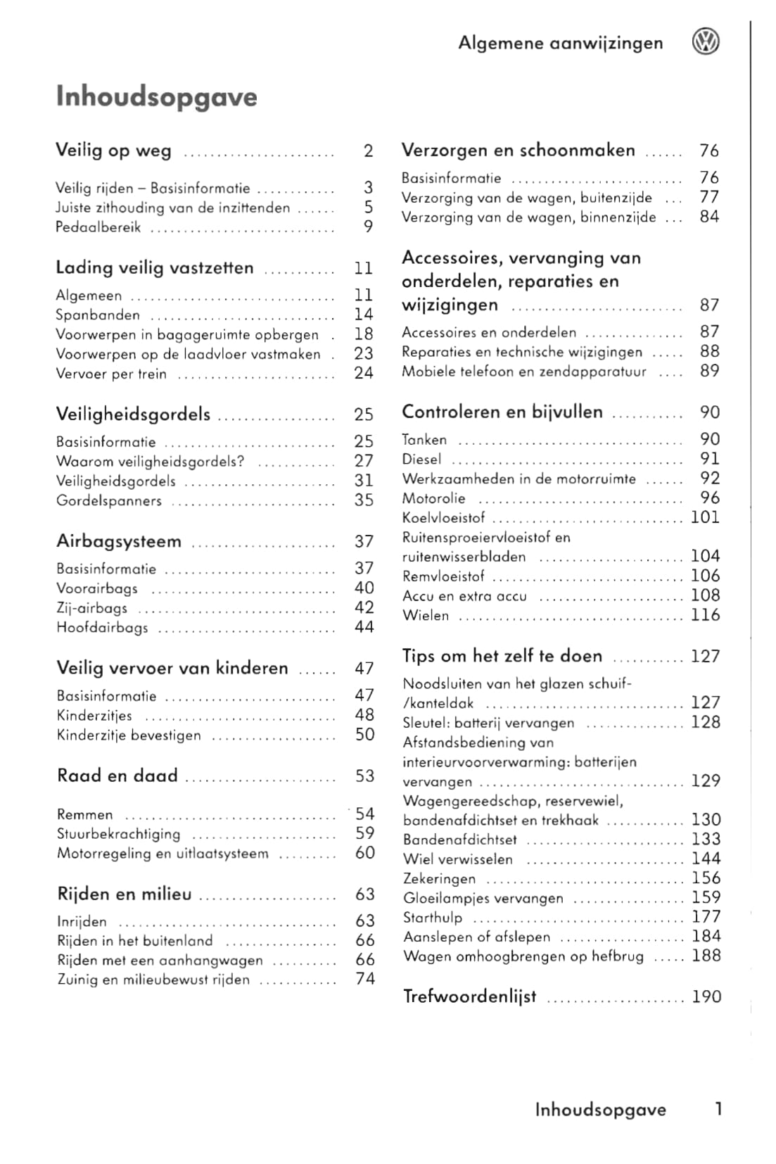 2006-2011 Volkswagen Crafter Bedienungsanleitung | Niederländisch