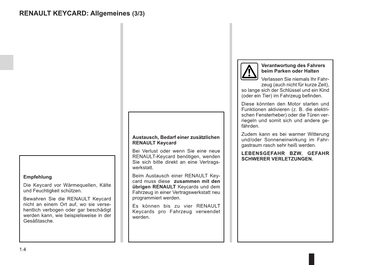 2015-2016 Renault Clio Owner's Manual | German