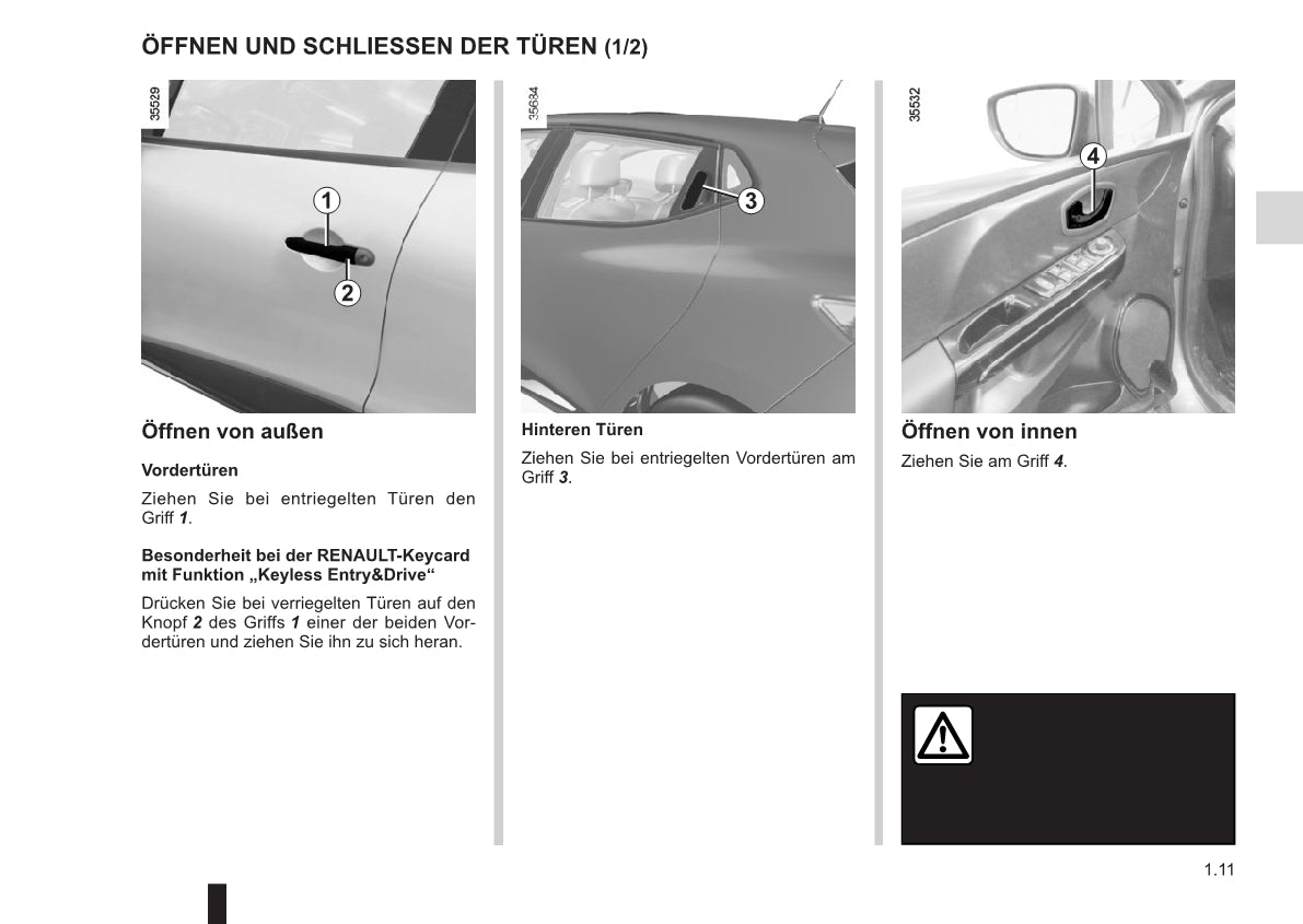 2015-2016 Renault Clio Owner's Manual | German