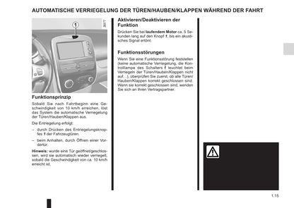 2015-2016 Renault Clio Owner's Manual | German