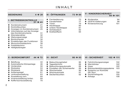 2011-2012 Citroën C-Crosser Owner's Manual | German