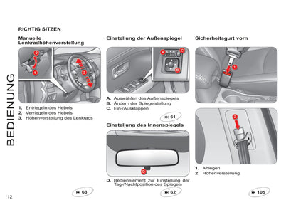 2011-2012 Citroën C-Crosser Owner's Manual | German