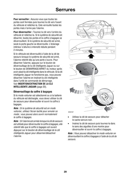 2008-2009 Jaguar XF Gebruikershandleiding | Frans