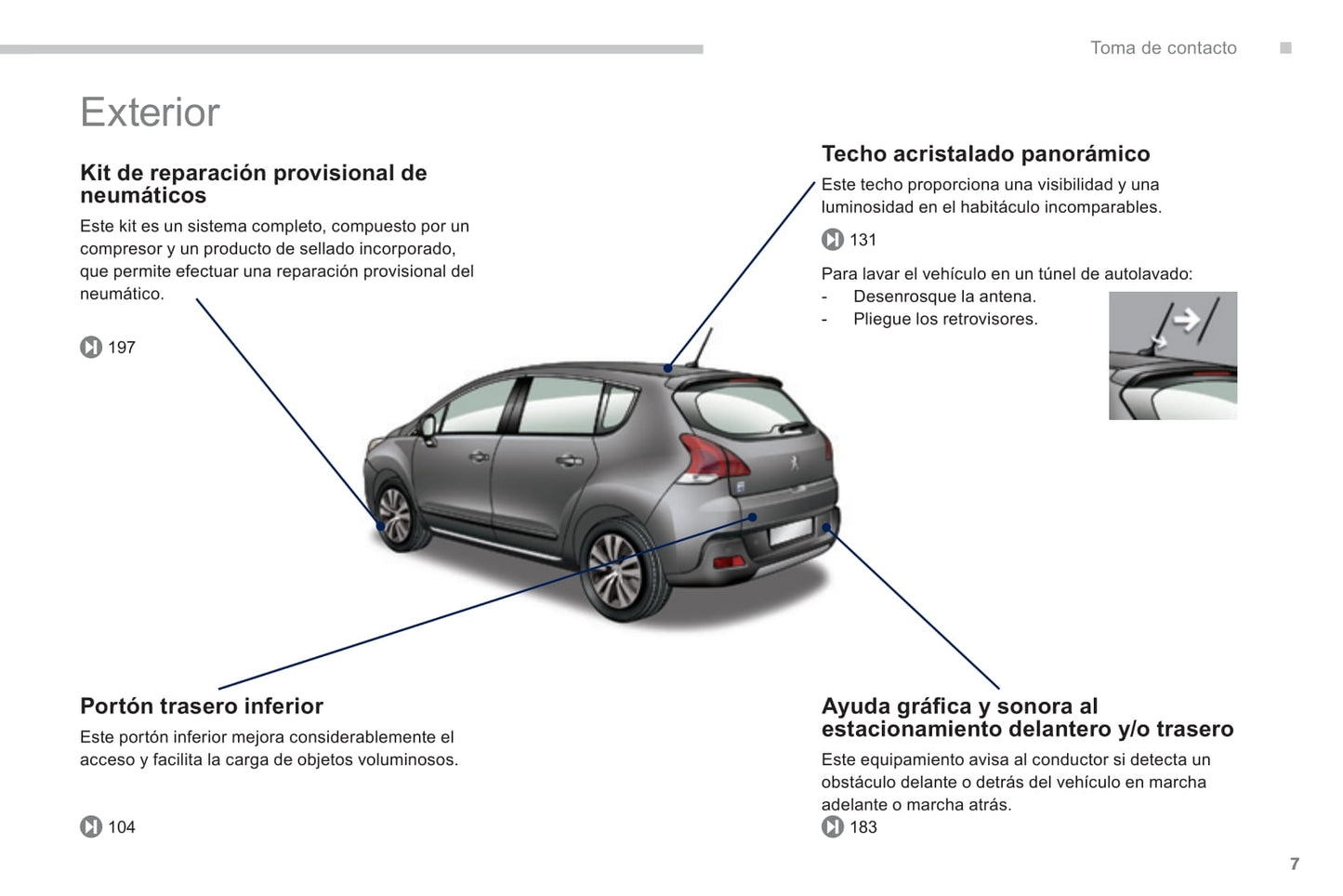 2013-2015 Peugeot 3008 Owner's Manual | Spanish