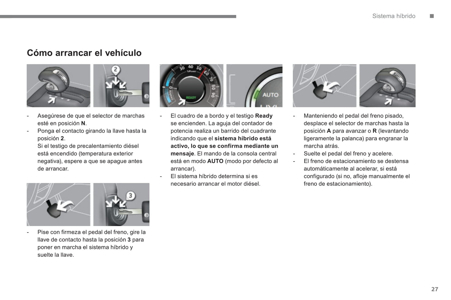 2013-2015 Peugeot 3008 Owner's Manual | Spanish