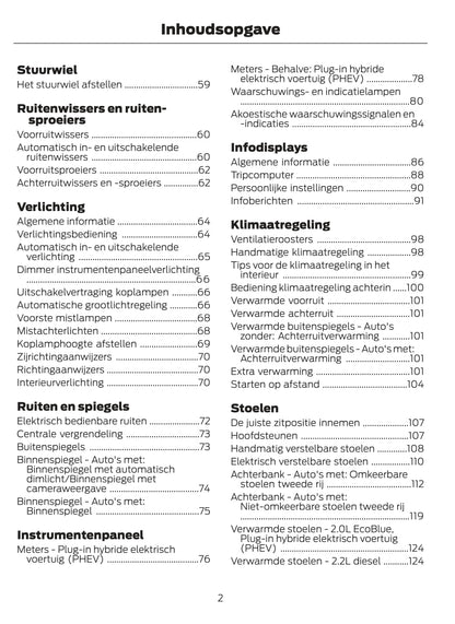 2020 Ford Tourneo Custom Owner's Manual | Dutch