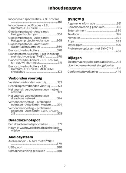 2020 Ford Tourneo Custom Owner's Manual | Dutch