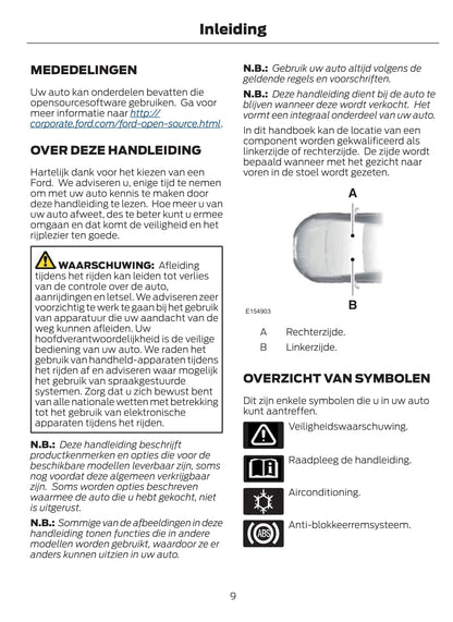 2020 Ford Tourneo Custom Owner's Manual | Dutch