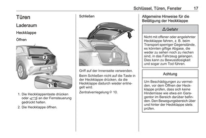 2021 Opel Mokka/Mokka-e Owner's Manual | German