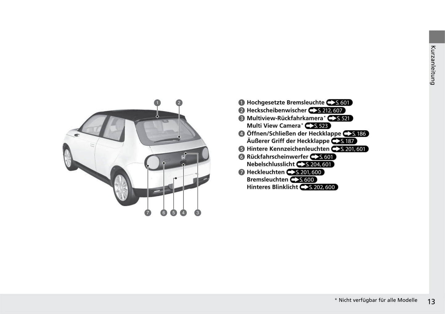 2020-2023 Honda E Owner's Manual | German