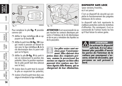 2005-2011 Alfa Romeo 159 Gebruikershandleiding | Frans