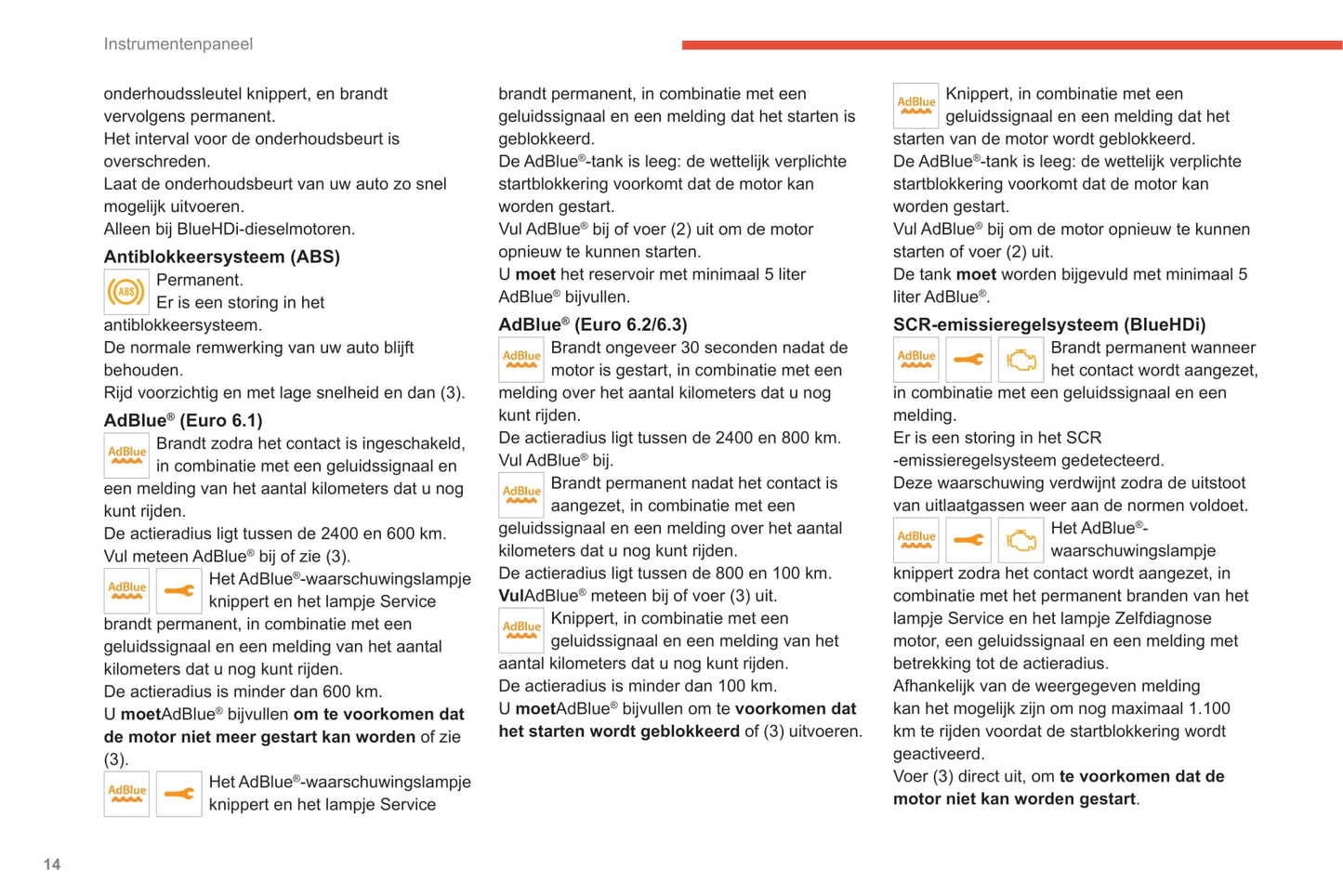 2020-2022 Citroën SpaceTourer/Dispatch/Jumpy/ë-Dispatch/ë-Jumpy/ë-SpaceTourer Owner's Manual | Dutch