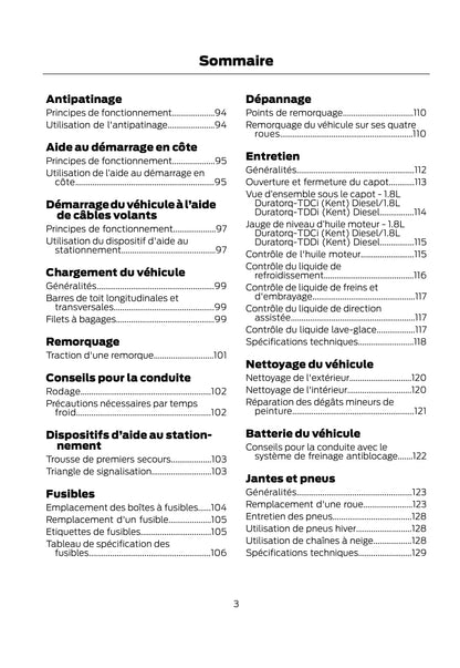 Ford Tourno Connect / Transit Connect Guide d'utilisation 2007 - 2014