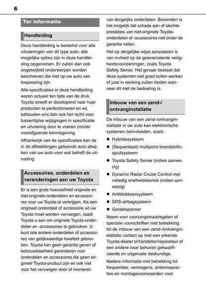 2020-2021 Toyota Yaris Gebruikershandleiding | Nederlands