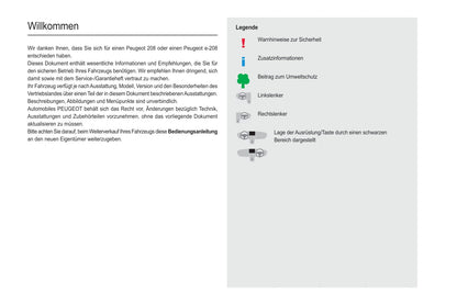 2021-2023 Peugeot 208/e-208 Gebruikershandleiding | Duits