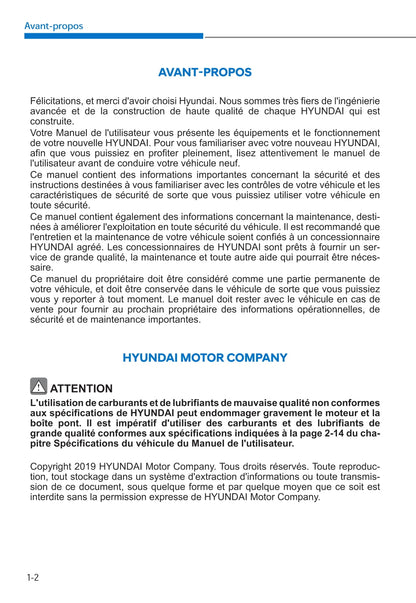 2019-2020 Hyundai i10 Gebruikershandleiding | Frans