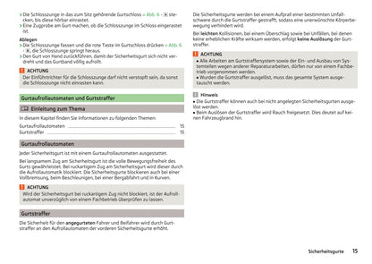 2016-2017 Skoda Rapid Spaceback Owner's Manual | German