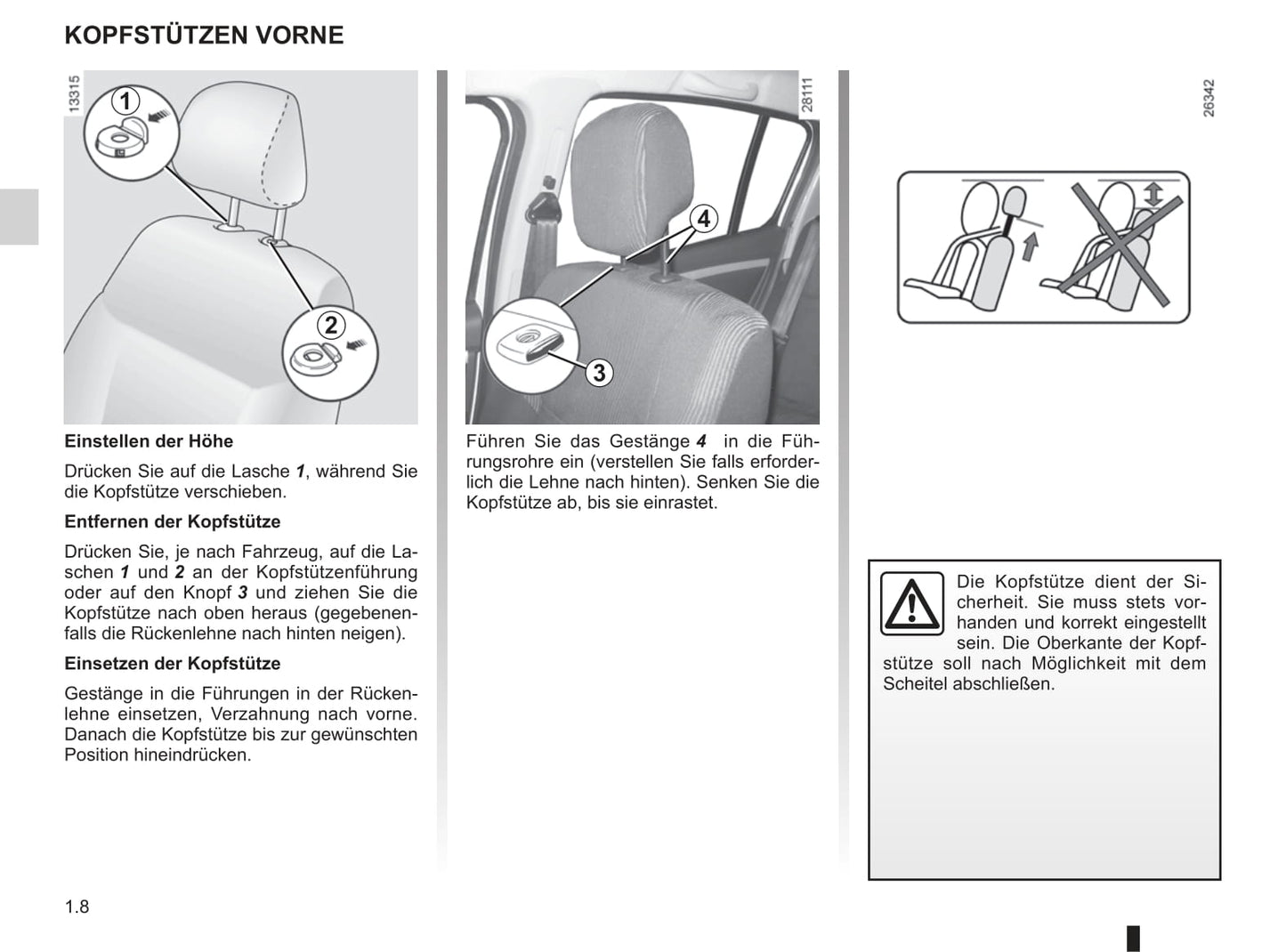 2008-2012 Dacia Logan Owner's Manual | German