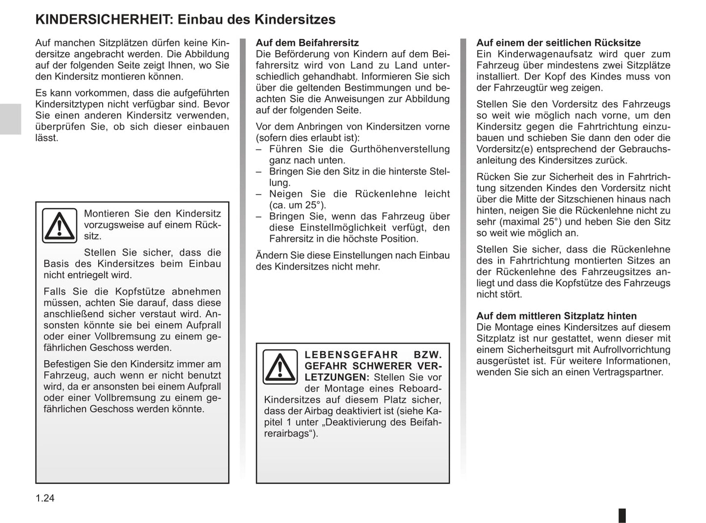 2008-2012 Dacia Logan Owner's Manual | German